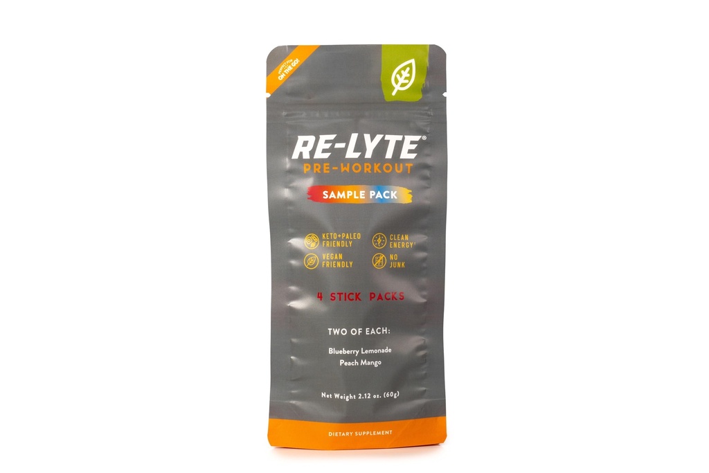 Redmond Re-Lyte Pre-Workout Drink Mix, Proovivõtupakett, 4 Pulka