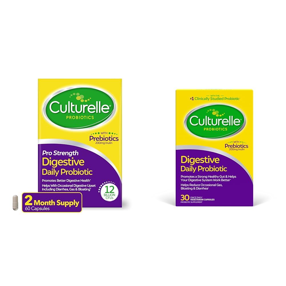Culturelle Pro tugevus Päevane probiootiline Seedetrakti tervisekapslid 60 Loe päevane probiootiline kapsel Seedetrakti tervis 30 Loe