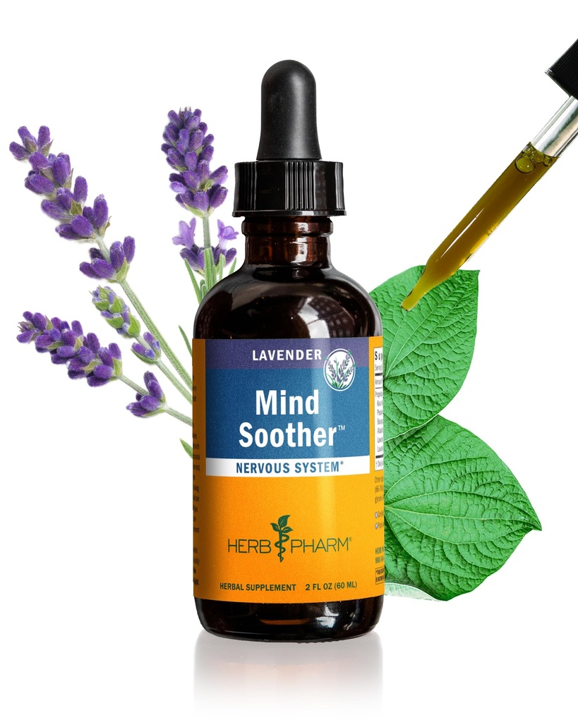 Herb Pharm Ärevus Soother Vedel Taimne valem Kava ekstrakti ja Lavendli Eeterlik õli kerge ja juhuslik ärevuse toetamine * - 2 Ounce
