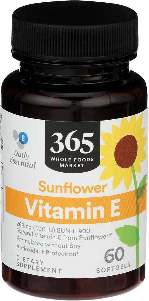 365 poolt kogu toiduturg, päevalille E-vitamiin, 60 ct
