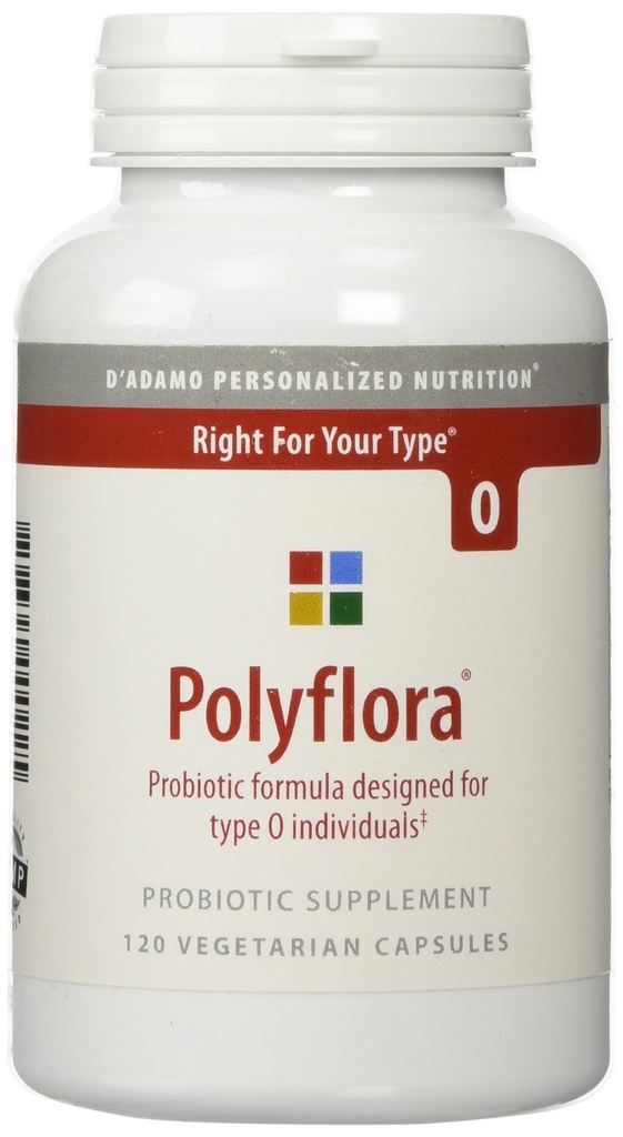 D'Adamo personaliseeritud toitumine Polyflora O, 120 krahv