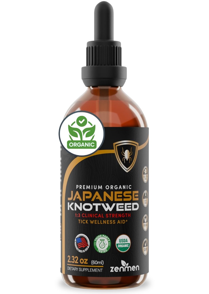 Zenmen Japan Knotweed Premium Resveratrol USDA 3. partei testitud tinktuur 60ml/2.32 Oz - 1:3 kliiniline tugevussuhe - puugi terviseabi ja immuunsuse tugilisa - valmistatud USA-s