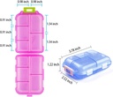 Small Travel Pill Box Korraldaja, 10 Compartment Pill Case Planner, Portable Folding Daily Medcine konteineri kapsel Dispenser ladustamiseks Ravimid, Ravimid, Vitamiin, kalaõli, täiendus, sinine
