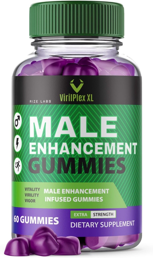 VirilPlex XL Mees Performance Gummies, Premium valem tervise ja heaolu, VirilPlex XL meeste Gummys pakkuda Peak Performance kasu, VirilPlexXL Gomitas (60 Gummies)