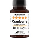 MONOHERB Jõhvikaekstrakt 1000 mg - 90 taimekapslit