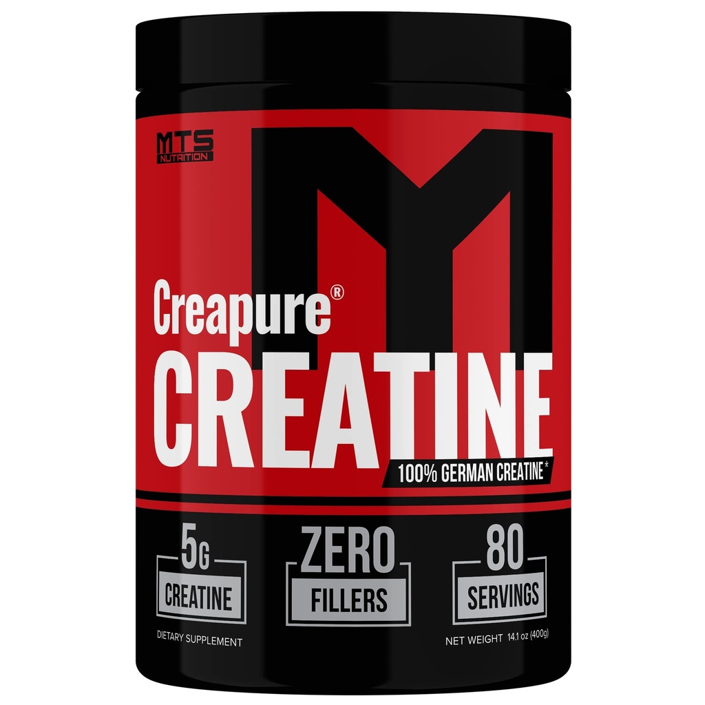 MTS Nutrition Creapure Kreatiin Pulber - lihaste kasvu ja taastumise lisand - 80 maitsetut teenust