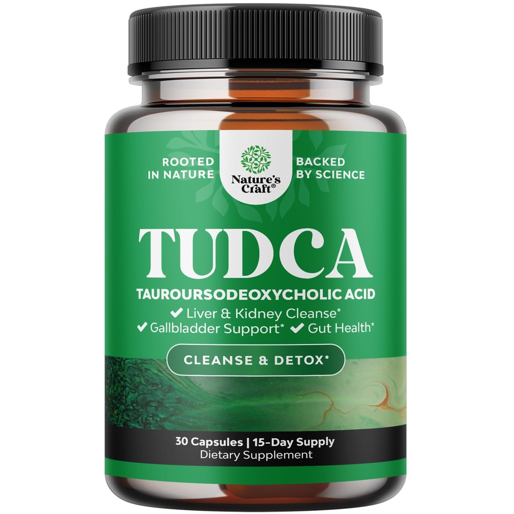 Täiustatud sapisool TUDCA lisa - ekstra tugevus TUDCA 500mg sapisoolade kohta sapipõie neerude ja maksa toetamiseks - kõrge puhtusastmega Tauro ursodeoksükoolhape Maks ja sapipõie puhastamine