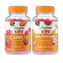 Elujõulised tsingilapsed + multivitamiinilapsed, Gummies Bundle - suurepärane maitse, vitamiinilisand, gluteenivaba, GMO-vaba, närimiskumm