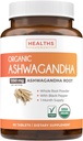 USDA orgaaniline Ashwagandha lisand - kõrge potentsiaaliga Ashwagandha pillid, mis on valmistatud orgaanilise musta pipariga täiustatud imendumiseks - Vegan Non-GMO valmistatud USAs ja Lab verifitseeritud (1 kuu pakkumine)