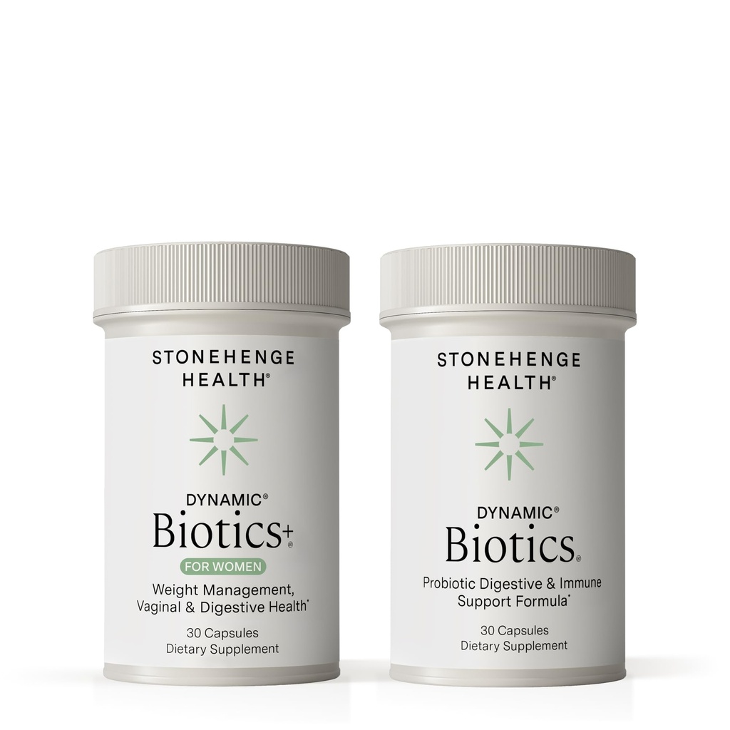 Stonehenge Health Dynamic Biotics + naistele + Dynamic Biotics Probiootikumid Komplet toidulisandeid toetada seedetrakti ja naiselik tervis