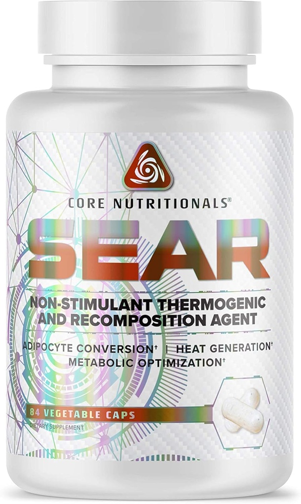 Põhitoitained Sear Thermogenic & Recomposition Agent | Non Stim Fat Burner | Weight Management Support | with Paradoxine Grains of Paradise | 84 Vegetable Capsules