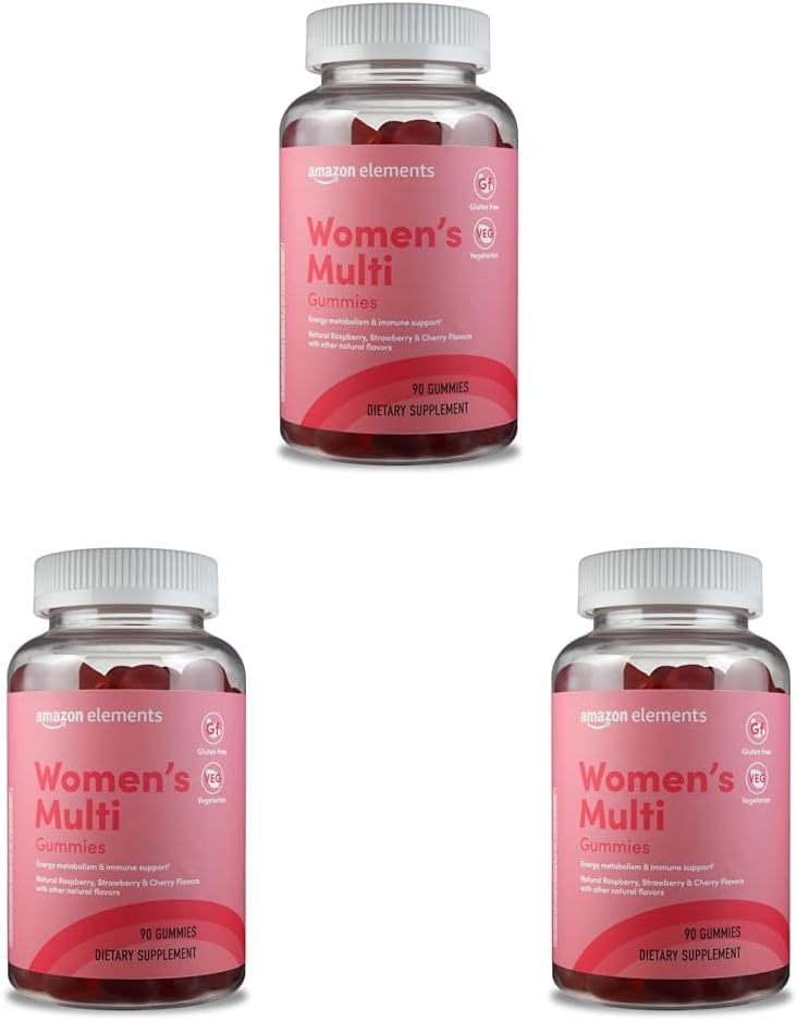 Elemendid - Täiskasvanud Naiste Orgaanilised Multivitamiinid, 90 Gummies (30 Servings), Taimetoitlane, Gluteenivaba (varem Revly) (Pakett 3)