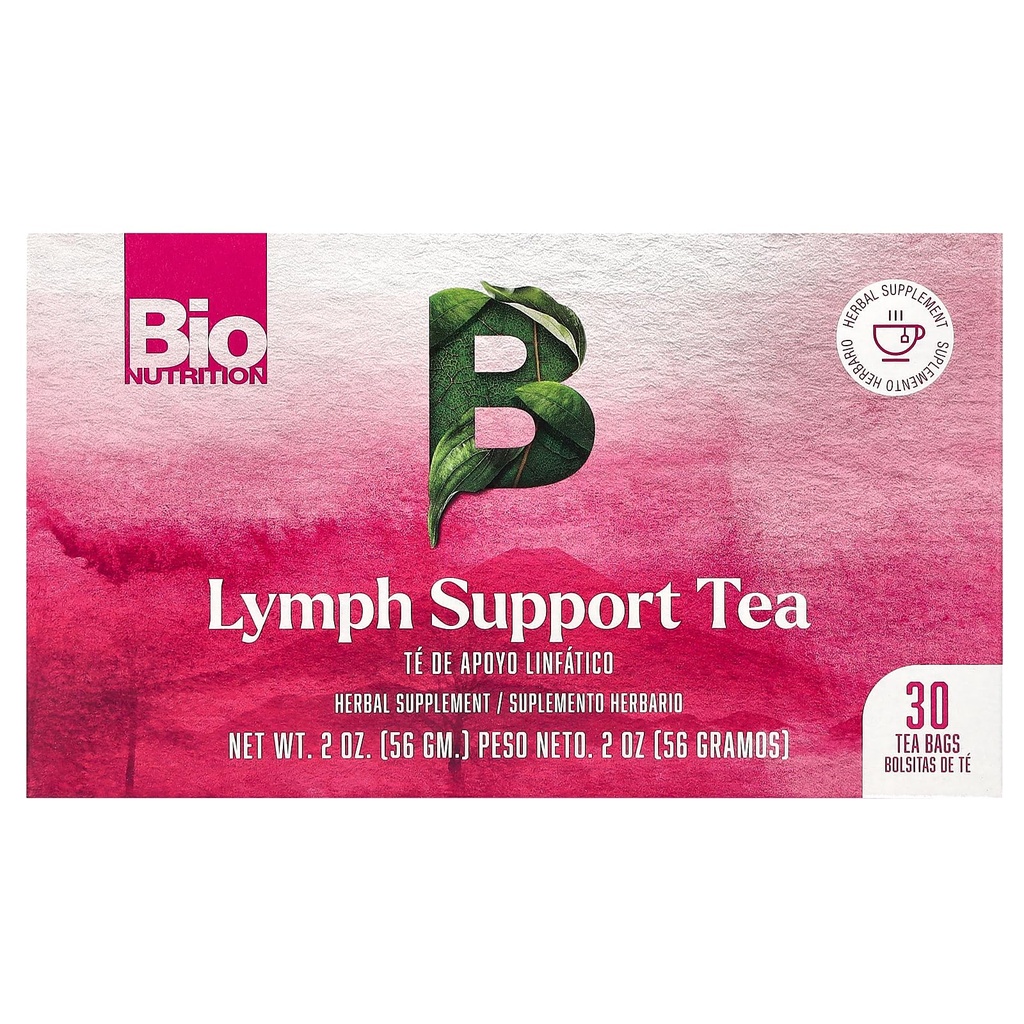 Bio Nutrition Lymph Support Tee, Kofeiinivaba, 30 teekotid, 2 oz (56 g)