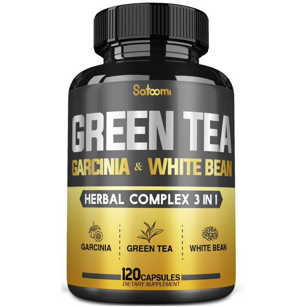 Rohelise tee ekstrakt Pill EGCG 16000Mg per Serving 12000Mg Green Tea, 2000Mg Garcinia cambogia & 2000Mg White Kidney Bean - Support Body Balance, Heart & Immune Health - 120 Kapslid 2 kuu tarne