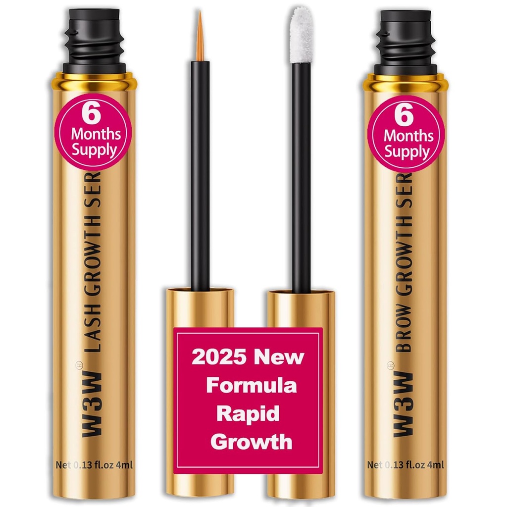 Lash Seerum&Eyebrow Growth Seerum Set, 2025 Upgrade - Kiire ripsmetušš tugevamaks, silma kasvu seerum, looduslikud koostisosad (Upgraded Lash&Brow Seerum Set)
