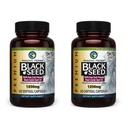 Hämmastavad maitsetaimed Premium Black Seed Oil Kapslid - kõrge potentsi, külm pressitud Nigella Sativa Aids seedetrakti tervise, immuunsuse ja aju funktsiooni - 60 Count, 1250mg (pakk 2)