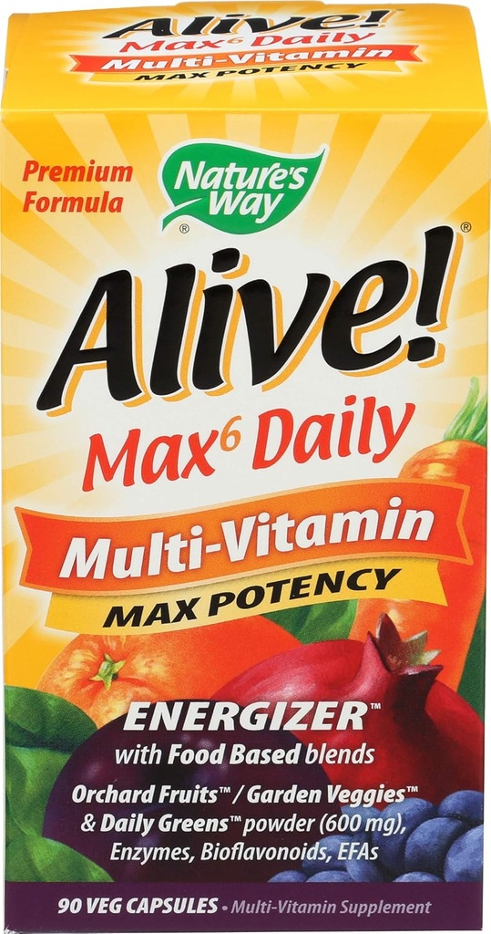 Looduse Tee Elus! Max 6 Igapäevane multivitamiin 90 Veg kapslid