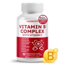 B-vitamiini kompleks B1, B2, 6,9,12 Niatsiin, C-vitamiiniga - aju tervise, energia taseme, naha, juuste ja küünte toetamine