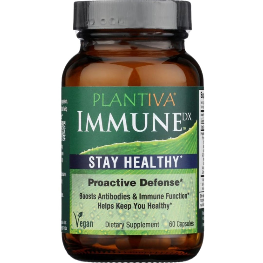 ImmuneDx Healthy Immune Boost Daily Taimne täiendus, looduslik resistentsus, kogu keha kaitse Echinacea & ženšenn - Vegan - 60 kapslit