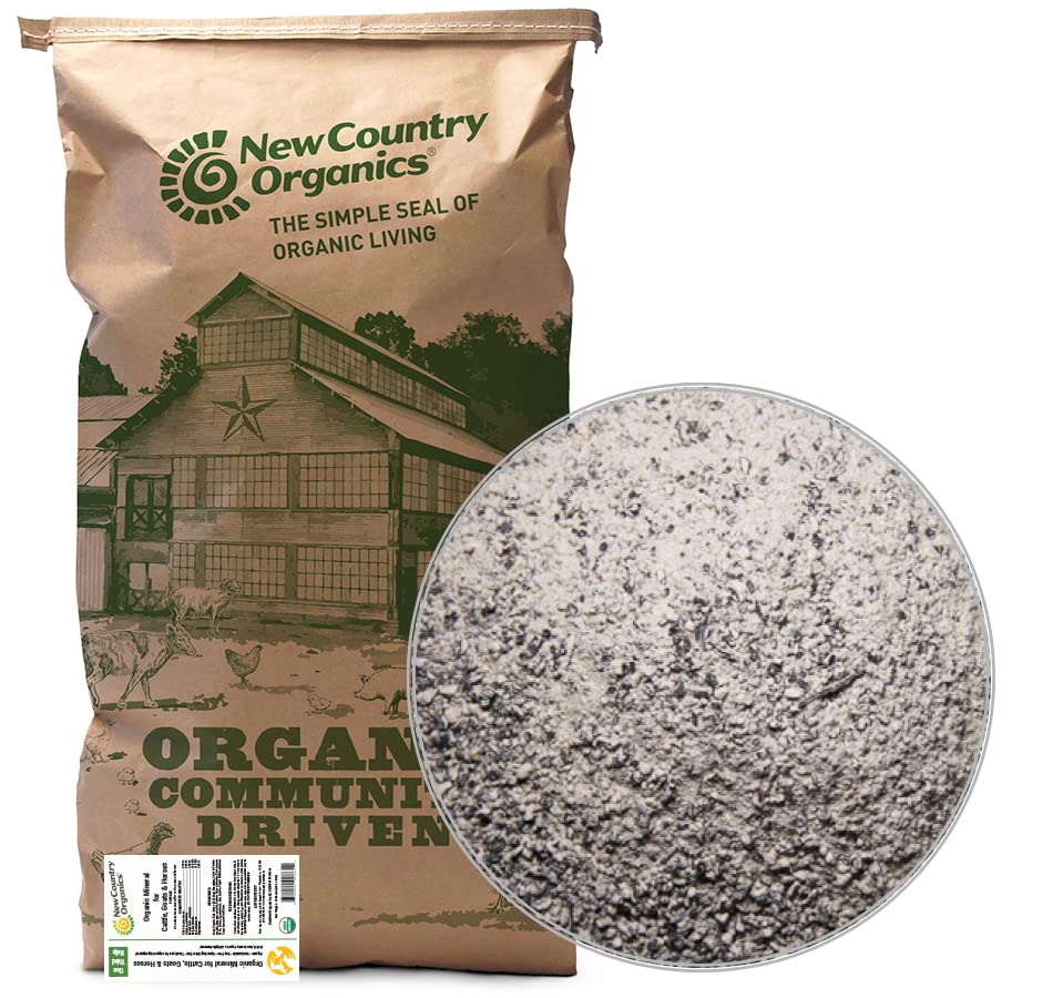 Uus maa Orgaanilised I Orgaaniline Kelp Täiendus Veiste, Kitsede Ja Hobuste I Sertifitseeritud Orgaaniline Mitte-GMO, Looduslik Mineral Blend I Sea Kelp Pulber Essential Calcium & Fosfor I 40 naela