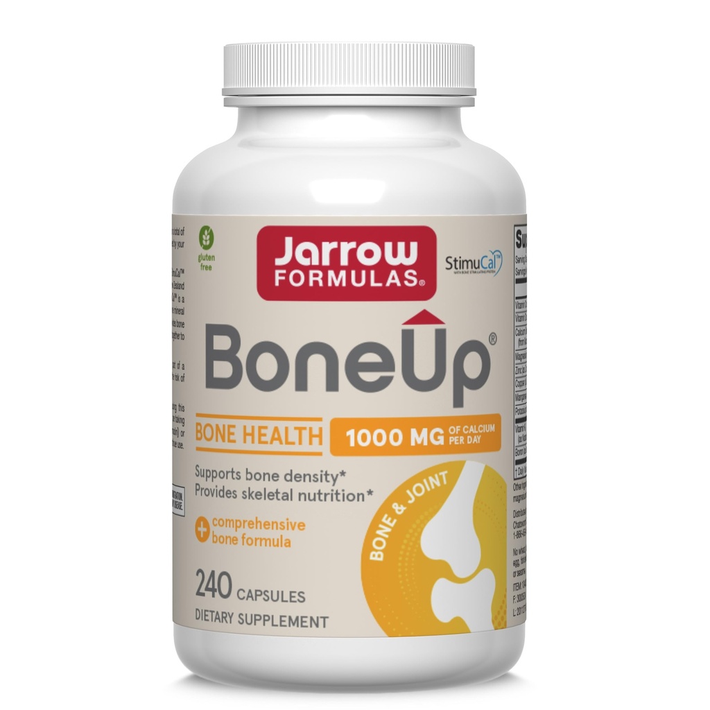 Jarrow valemid BoneUp luutihedus - Vitamiin D3 ja K2, kaltsiumi tugi, 240 kapslit, soodustab skeleti toitumist, kuni 40 päeva pakkumine