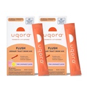 Uqora Flush - kuseteede * D-Mannoosi, C-vitamiini, B6-vitamiini, kaaliumi, magneesiumi ja kaltsiumi - gluteenivaba & vegan - roosa limonaadi maitse - 20 pakendit (2 pakendit)