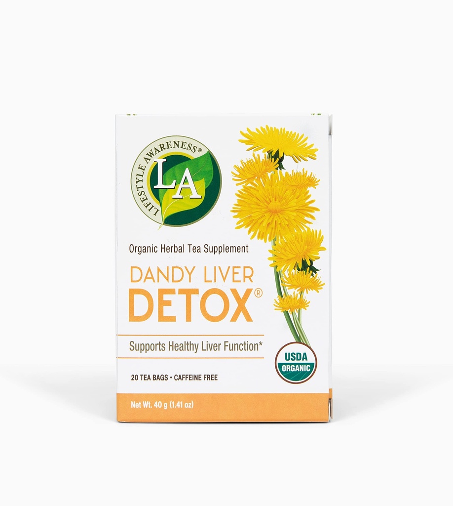 Elustiili teadlikkuse tee, kofeiinivaba Dandy Maks Detox Tee, 20 krahv