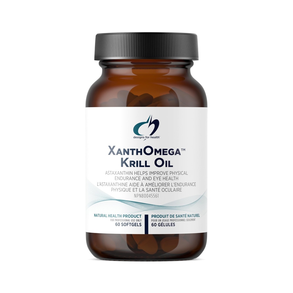 Disainid Health XanthOmega - Krill õli 12 mg astaksantiini - antioksüdant, fosfolipiidid + EPA / DHA Omega 3 - südame-veresoonkonna, naha + silmade tervise täiendus (60 Softgels)