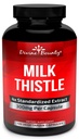 Divine Bounty Pure Piimaohaka kapslid täiendus - Potent 1200mg Piimaohakalisandiga 4X kontsentreeritud ekstraktiga (standardne) 120 taimset kapslit