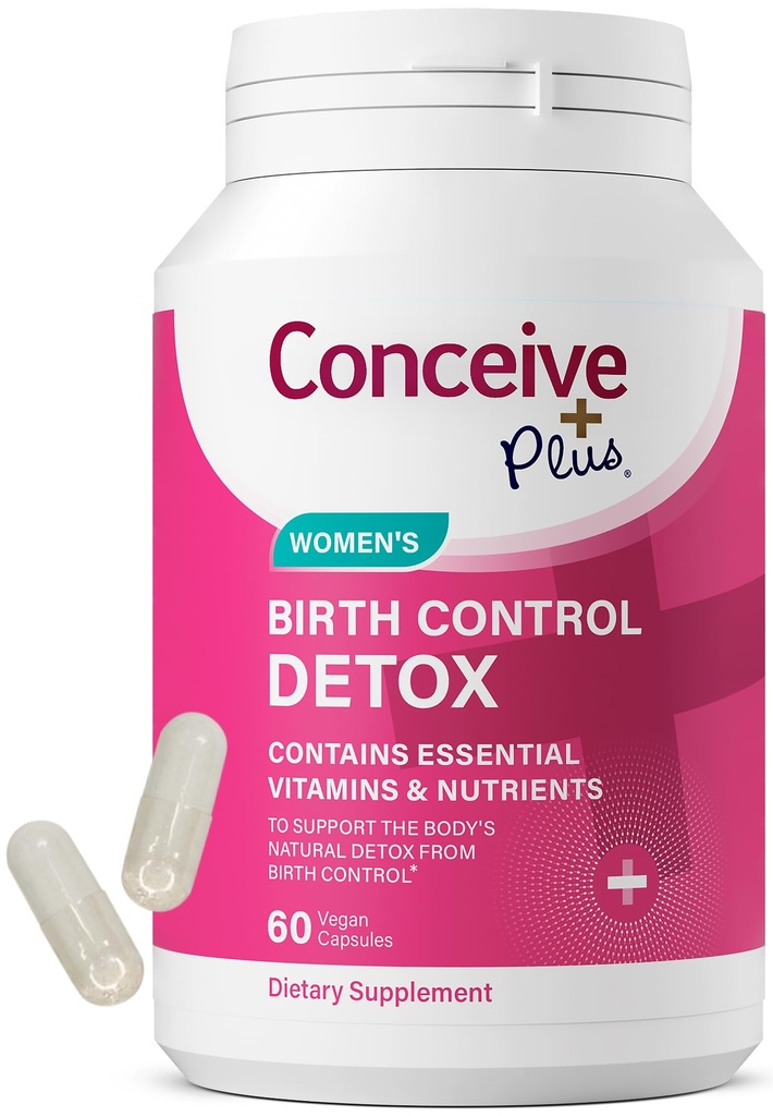 CONCEIVE PLUS sünnitõrje Detox Supplement - Sünnieelsed vitamiinid parim naistele - toetada hormoonide tasakaalu ja munasarjade tervist - oluline naistele, kes üritavad kujutleda - Dieet täiendused - 60 kapslit