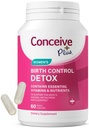CONCEIVE PLUS sünnitõrje Detox Supplement - Sünnieelsed vitamiinid parim naistele - toetada hormoonide tasakaalu ja munasarjade tervist - oluline naistele, kes üritavad kujutleda - Dieet täiendused - 60 kapslit