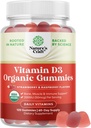 Loodus Käsitöö Orgaaniline Vitamiin D Gummies täiskasvanutele - Daily Immune Support Gummies Vegan Vitamiin D3 2000IU - USDA Orgaaniline D3 täiskasvanutele Heaolu Mitte GMO Gluteenivaba 2 kuu pakkumine