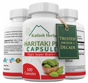 Orgaanilised Haritaki kapslid - Parandab seedimist - Detoksifitseerimine & noorendamine - Säilitab regulaarsuse - Ajufunktsioon - 100 kapslit Terminalia chebula | Vegan, Non-GMO
