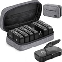 AUVON Canvas Bag XL Weekly Pill Korraldaja 2 korda päevas, Travel Pill Box 7 päeva ühepoolne suur avamine, AM PM Pill juhul kaasaskantav riidekott toidulisandeid, vitamiine, kalaõli