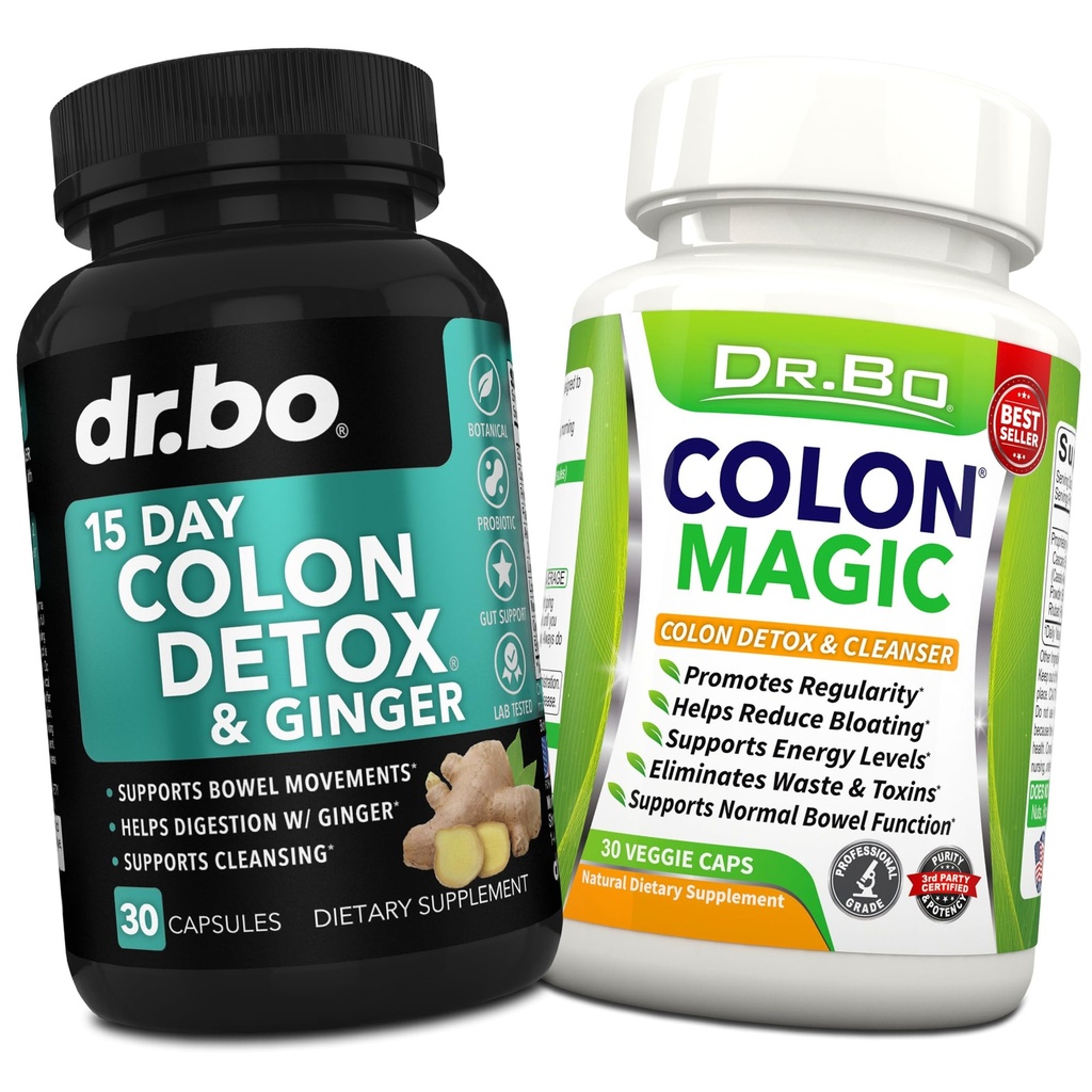 Colon Cleanser Detox Supplement kapslid - 15 päeva Colon Cleanse Pills & Probiootiline Taimne valem - Daily Bowel Movement Supplements soolestiku puhitus Seedekulgla puhastamise toetus
