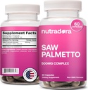 Saw Palmetto naistele - Natural DHT Blocker juuste kasvu pillid valmistatud orgaanilise Saw Palmetto ekstrakti marjad toetab hormonaalset tasakaalu ja kuseteede tervise puhas Saw Palmetto naistele Juuste kadu | 60 pillid