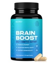 Nootrix Brain Boost Nootroopne täiendus | Toetab mälu, vaimset keskendumist, kognitiivset tervist ja energiat | edendab tervislikku meeleolu ja ajufunktsiooni | Ginkgo Biloba & DMAE | 60 kapslit