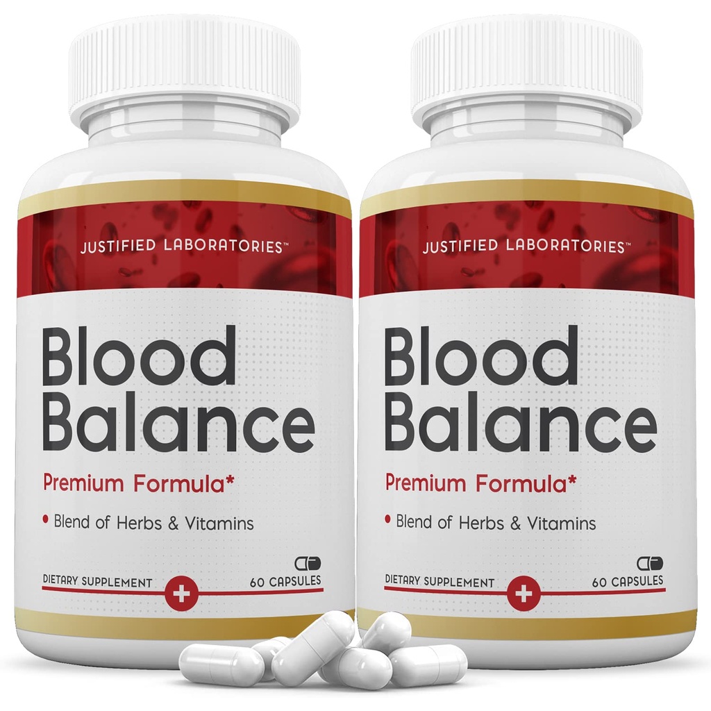 Põhjendatud Laboratories (2 Pack Blood Balance Advanced Formula 620MG) Täiendavad tabletid 120 kapslit
