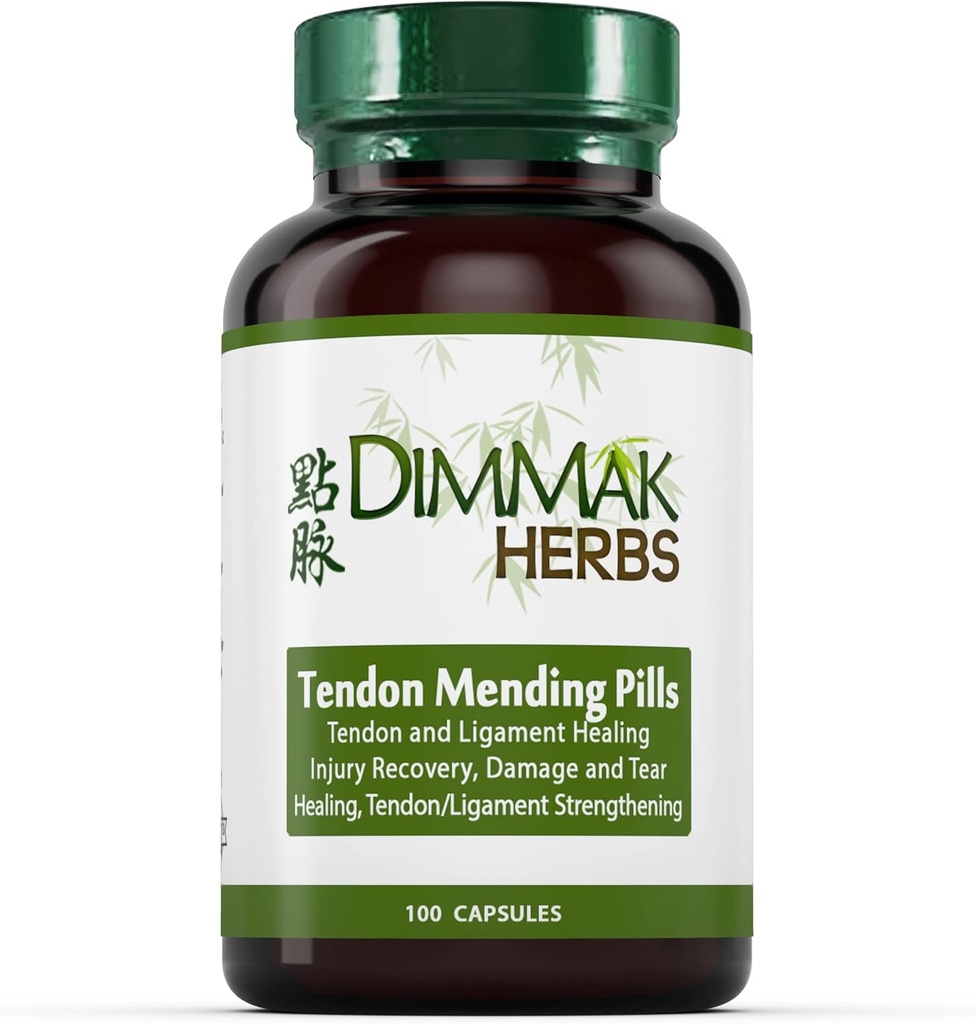 Certified Organic Tendon Mending pillid: Tendon ja sideme regenereerimine ja parandamine Dimmak maitsetaimed - 100 Caps 500mg
