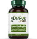 Certified Organic Tendon Mending pillid: Tendon ja sideme regenereerimine ja parandamine Dimmak maitsetaimed - 100 Caps 500mg