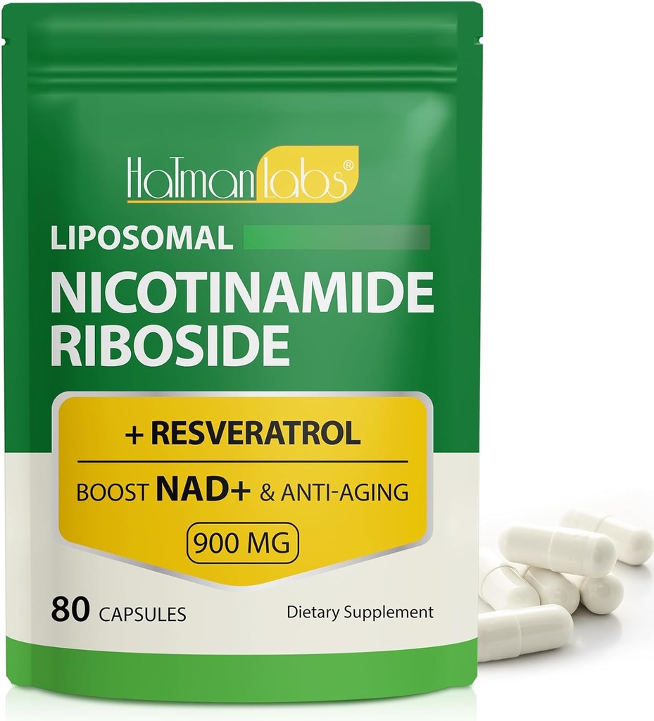 Liposomaalne resveratrool , liposomaalne nikotiinamiid ribosiid , nikotiinamiid ribosiid 900 , resveratrooli lisand naistele meestele (1 Pack/80 kapslit )
