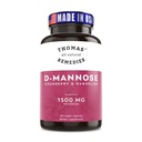 Thomas'i looduslikud abinõud D-mannoos 1200mg - Jõhvika ja Dandelioniga - looduslik kuseteede ja UTI tervisetoetus - parimad dmannoosikapslid - NO täiteained, All-Natural, Vegan - 120 kapslit
