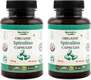 USDA Orgaaniline Spirulina kapslid - 100% puhas vegan toidulisand, mitte-GMO, gluteenivaba, kemikaalivaba, (240)
