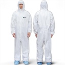 Medtecs Hazmat Suits - 6 suuruse valikud - ühekordselt kasutatavad kaaned, meditsiiniline kaitsekate PPE Hazmat Sviit