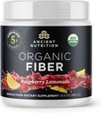 Ancient Nutrition Organic Fiber Powder, Vaarika Lemonade, Lahustuv Fiber Acacia & Konjac Root, Toetab Seedetrakti Tervist, Vähendab Bloating, 6.5 oz