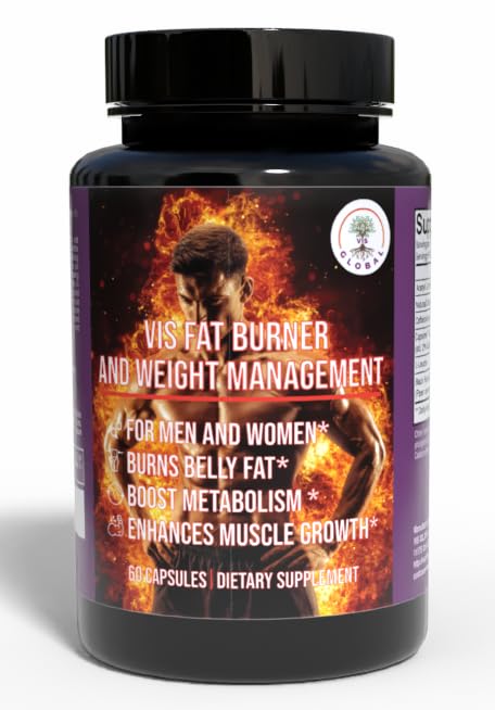 Vis Fat Burner kaalulangus täiendada - Kaalu juhtimine rasvapõletaja meestele ja naistele - suurendab ainevahetust, põletab kõht rasvapõletaja naistele, suurendab lihaste kasvu - 60 kapslit