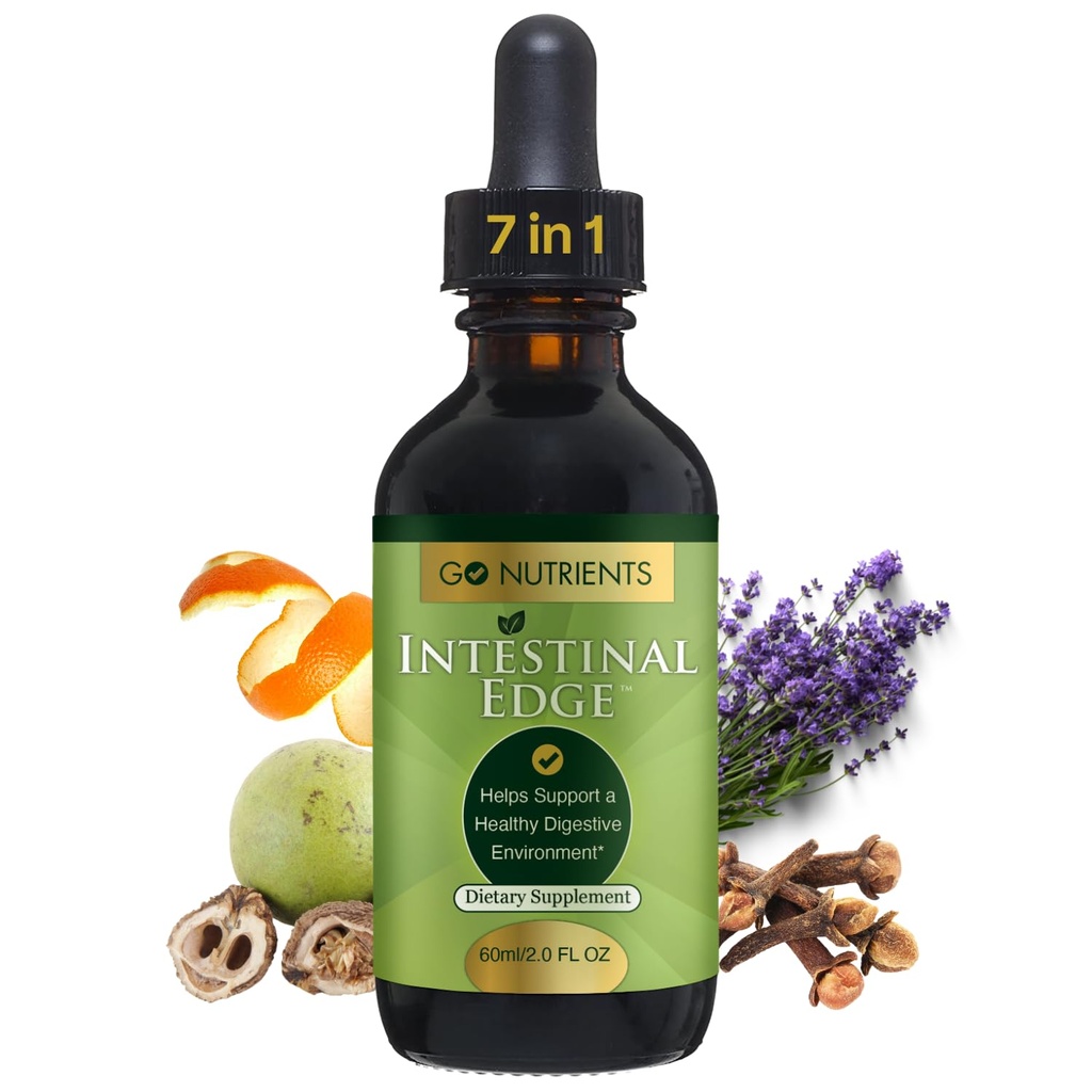 Go Toitained Soole serv - Soolestiku puhastamine inimestele, kellel on koipuu, must pähkel, nelk - Detox Vedelik naistele, meestele, lastele ja täiskasvanutele - Orgaaniline Taimne Toetus Seedimine ja heaolu - 2oz