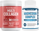 Puhtalt optimaalne Premium Multi kollageenpulber + Premium Magneesium Kompleks - Magneesiumtsitraat, malaat, lihaste lõõgastamine - 120 kapslit