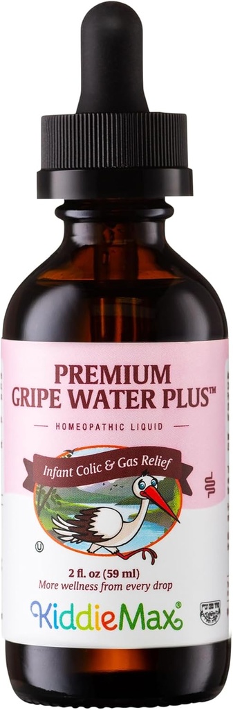 Maxi Health Gripe Vesi väikelastele - Kiire tegutsemine homöopaatiline Colic Rahu beebi gaasitilgad vastsündinutele - looduslik kummel, ingver, piparmünt ja apteegitill beebi vesi luksumiseks (2 fl oz)