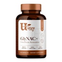 Utzy Naturals GlyNAC + täiendus | 1000mg Glycine & NAC (N-atsetüültsüsteiin) | vitamiin B2 Cofactor Glutatiooni tootmiseks | 90 kapslit